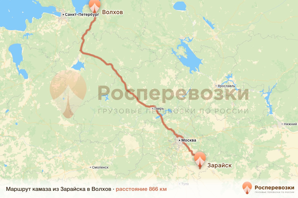Камаз Зарайск Волхов