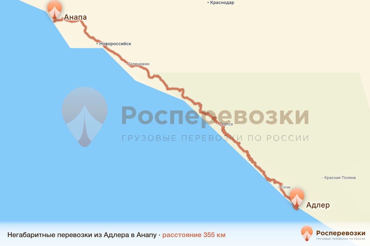 Негабарит Адлер Анапа