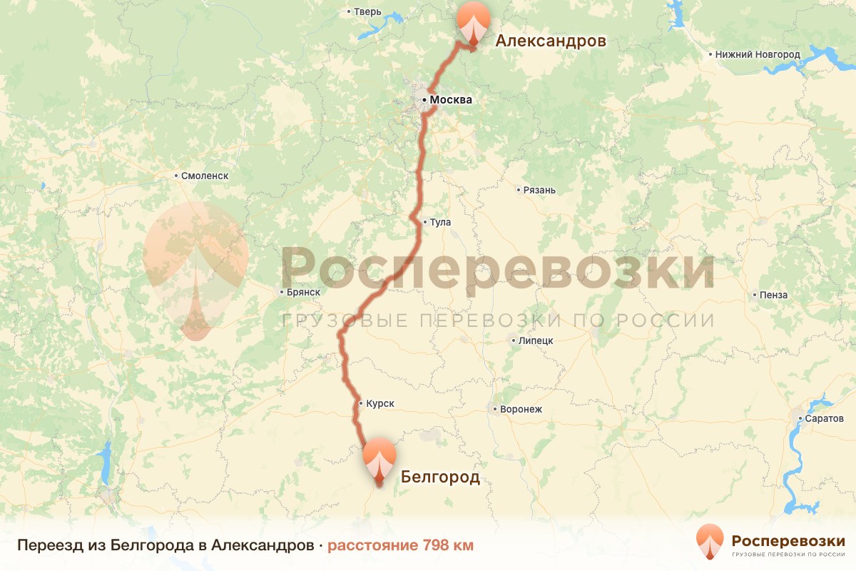 Переезд Белгород Александров