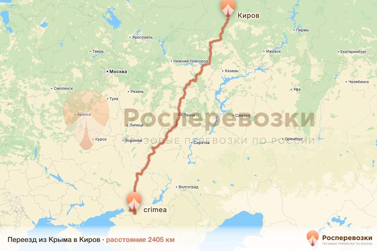 Переезд Крым Киров