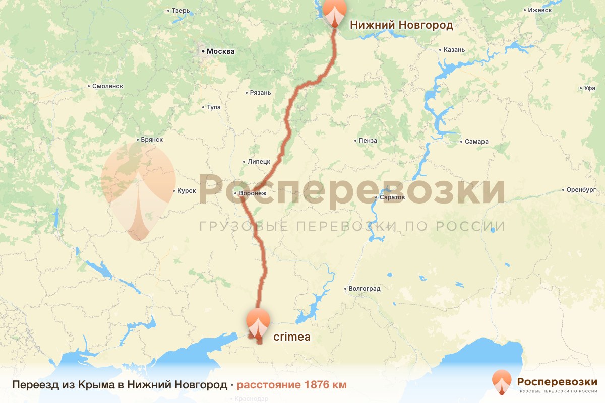 Переезд Крым Нижний Новгород