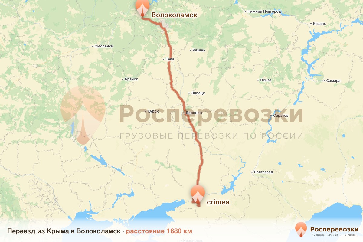 Переезд Крым Волоколамск