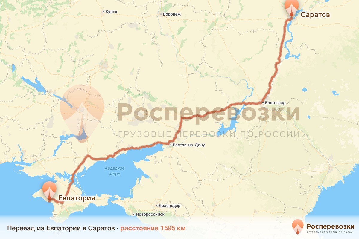 Переезд Евпатория Саратов