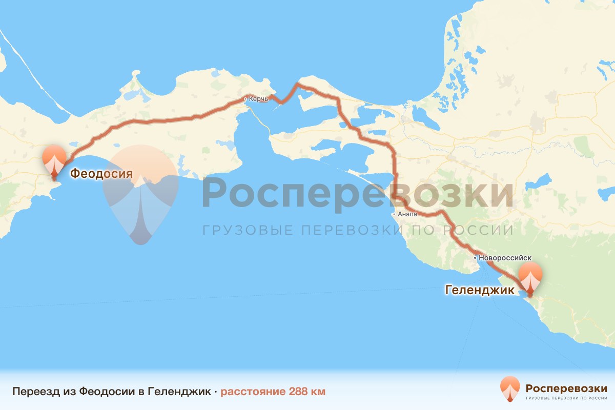 Переезд Феодосия Геленджик