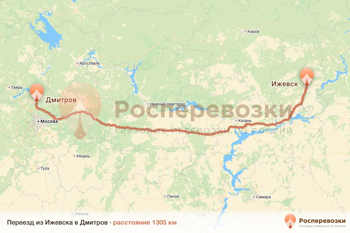 Переезд Ижевск Дмитров