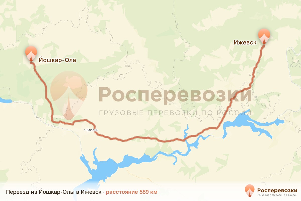 Переезд Йошкар-Ола Ижевск