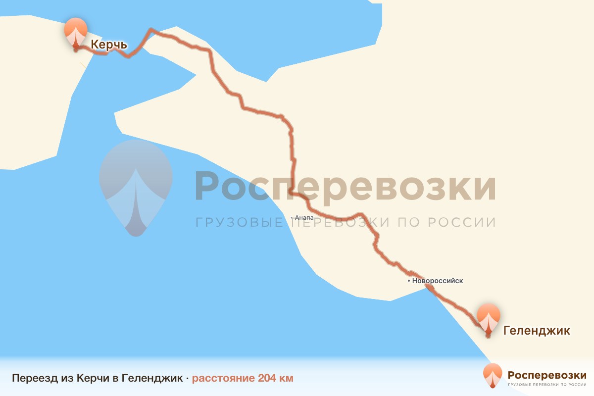 Переезд Керчь Геленджик