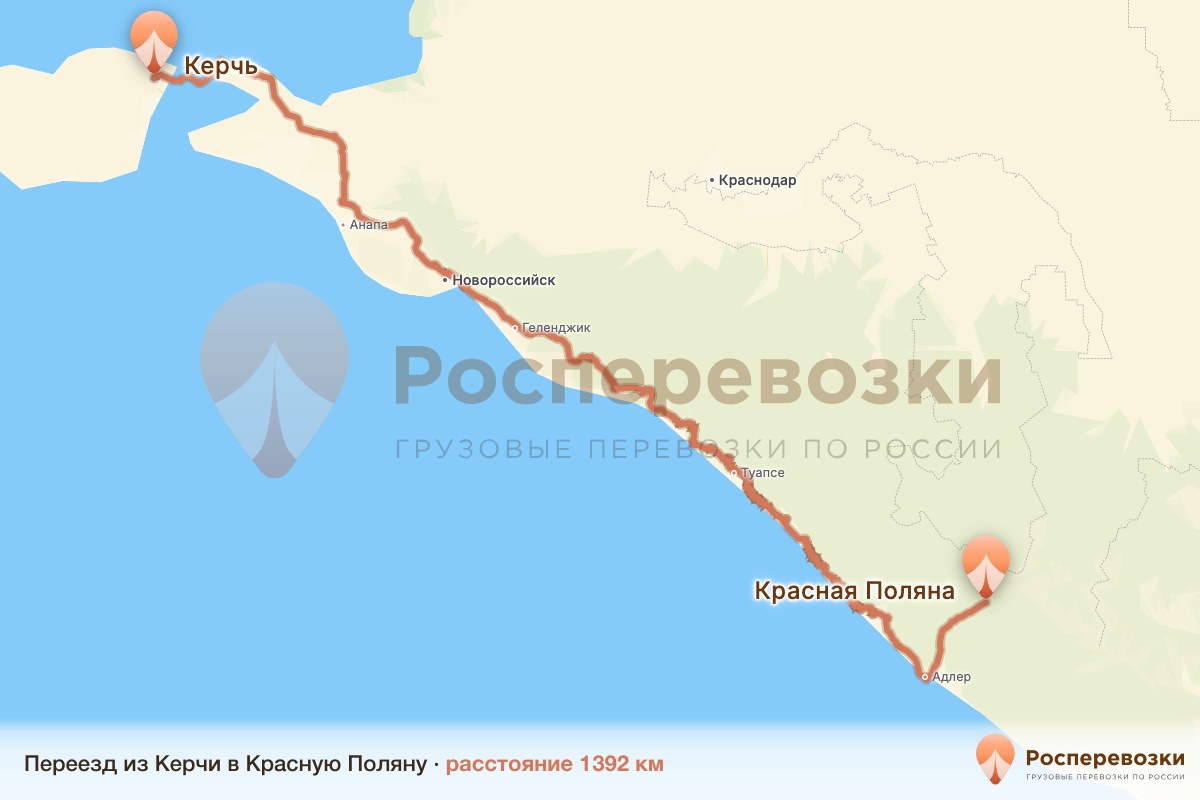 Переезд Керчь Красная Поляна