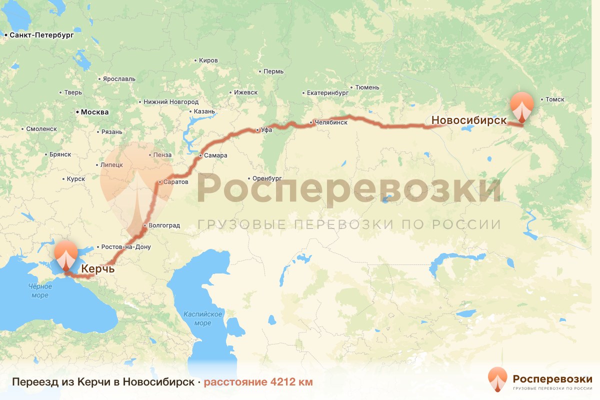 Переезд Керчь Новосибирск