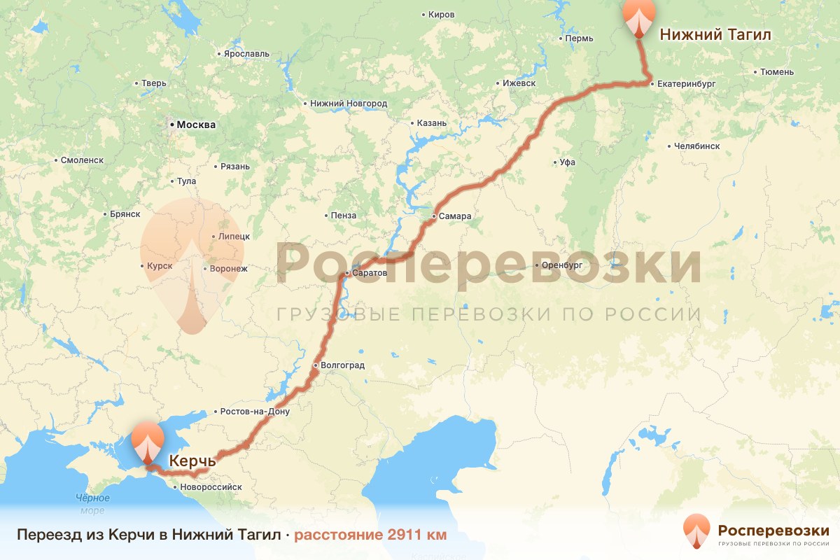 Переезд Керчь Нижний Тагил