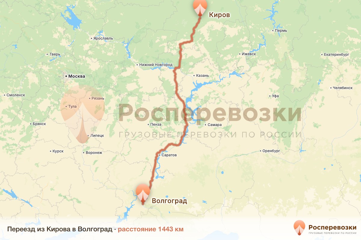 Переезд Киров Волгоград