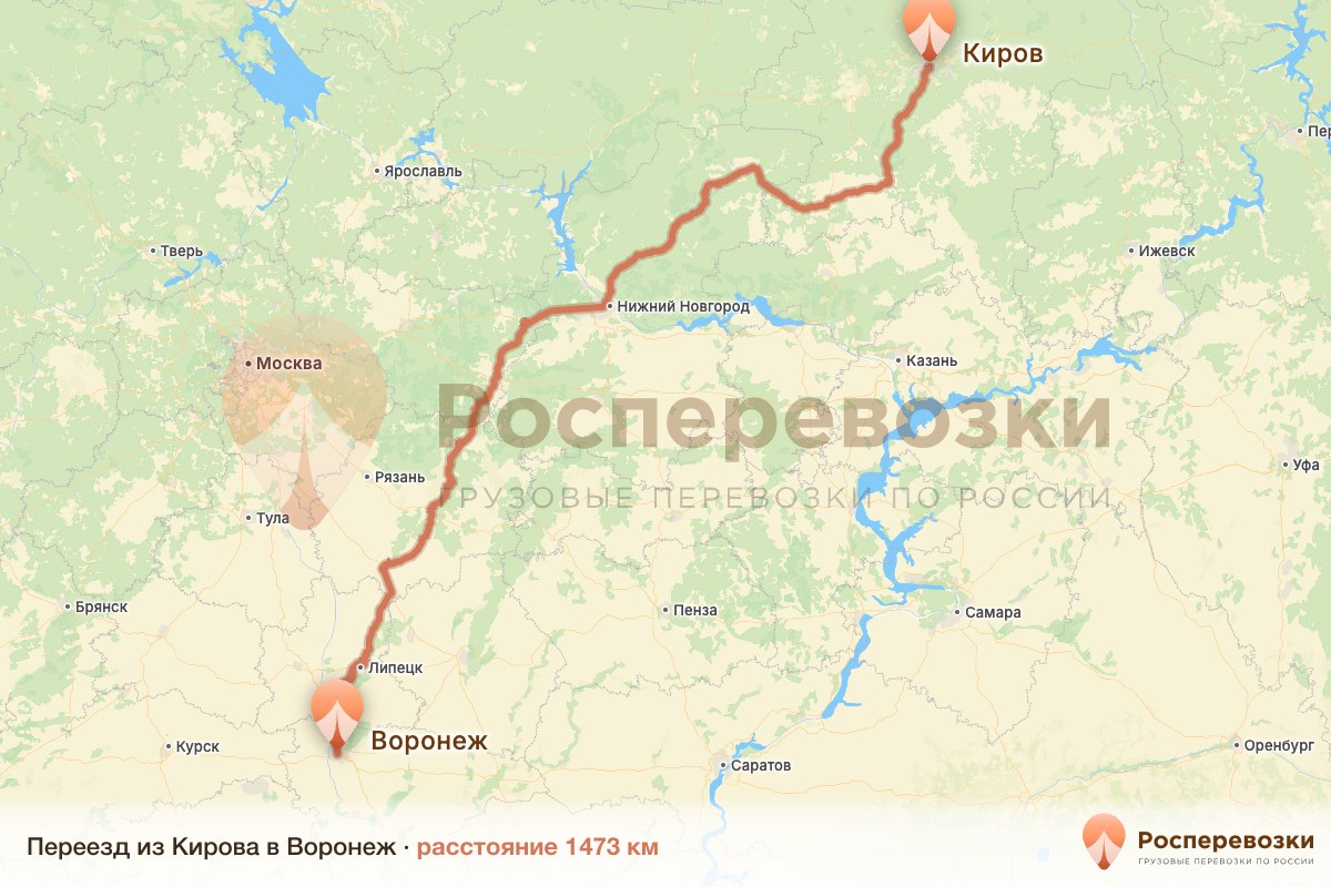Переезд Киров Воронеж