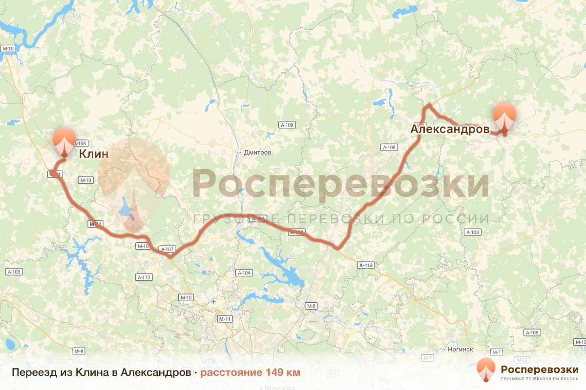 Переезд Клин Александров