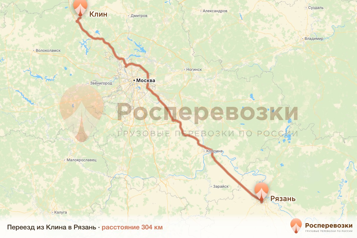 Переезд Клин Рязань