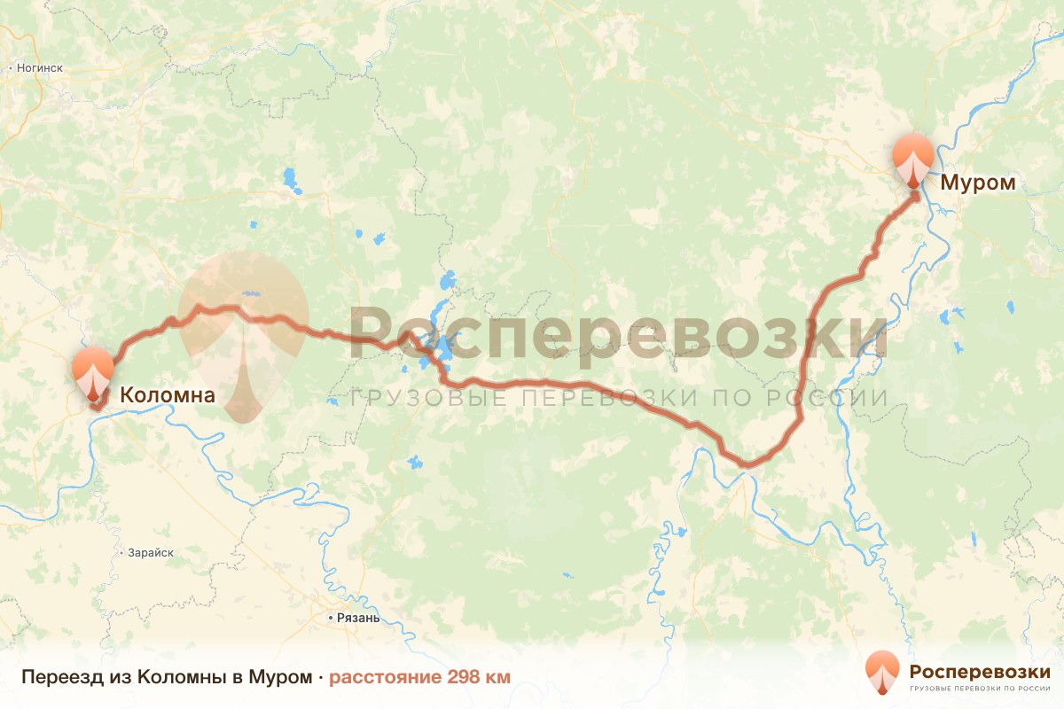 Переезд Коломна Муром