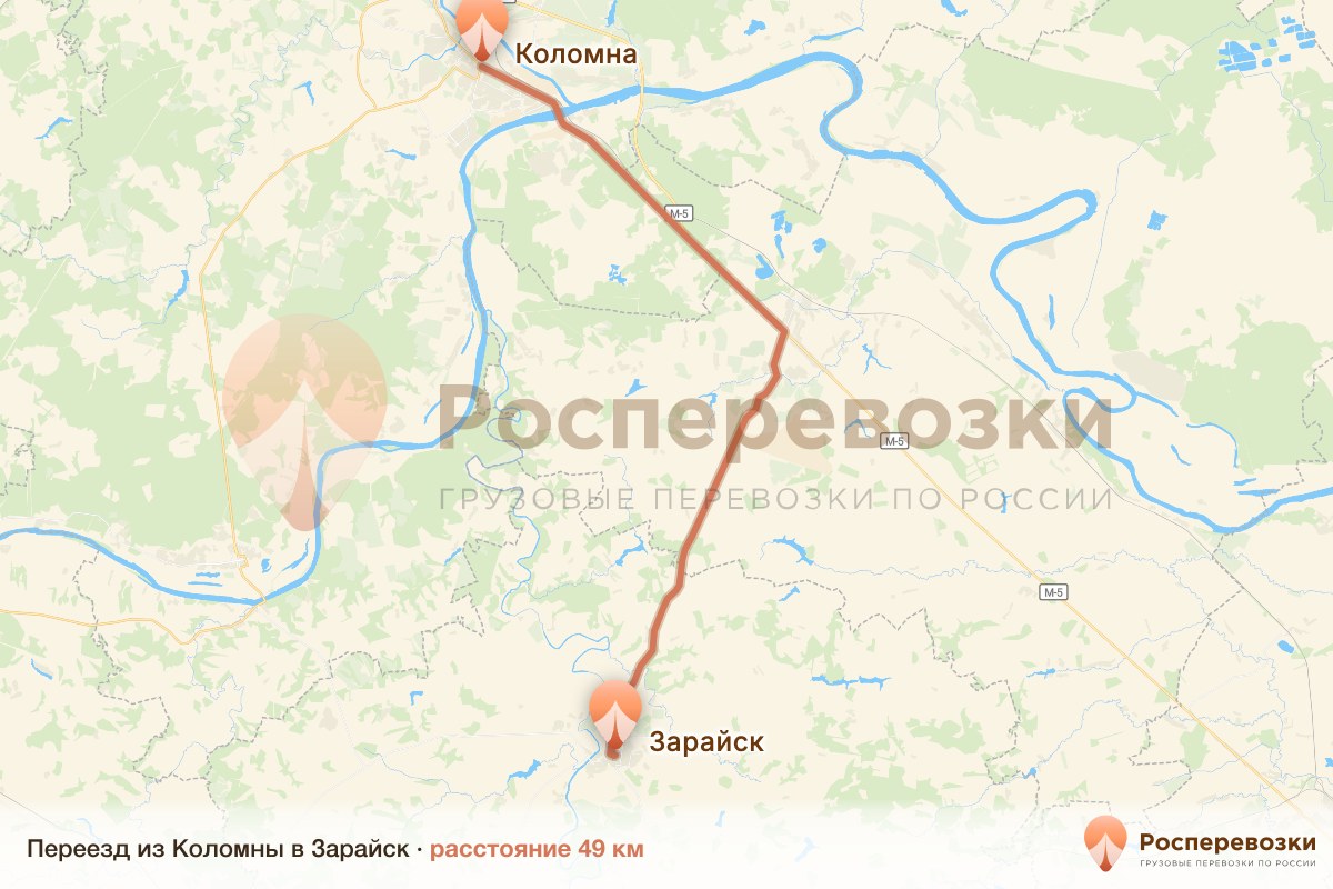 Переезд Коломна Зарайск