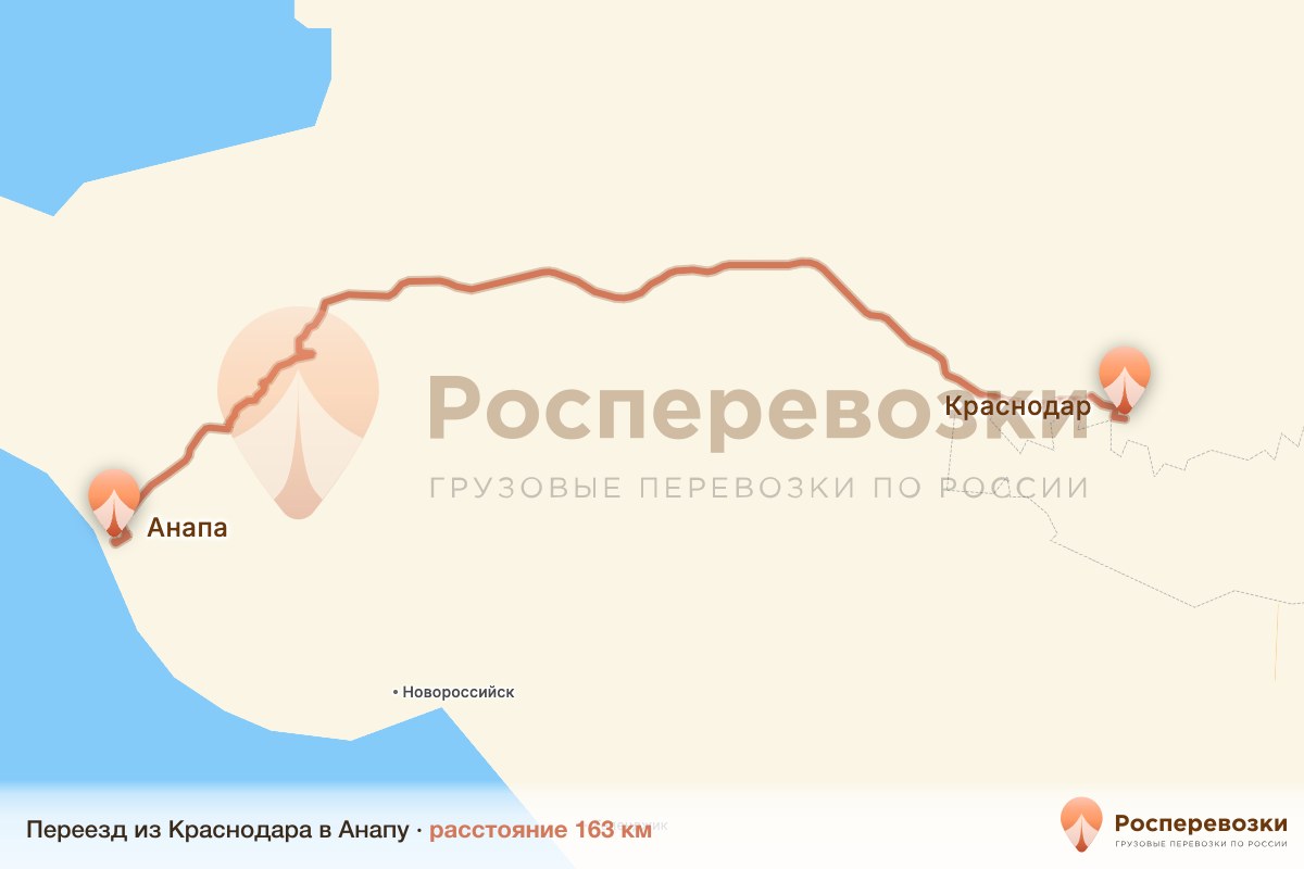 Переезд Краснодар Анапа