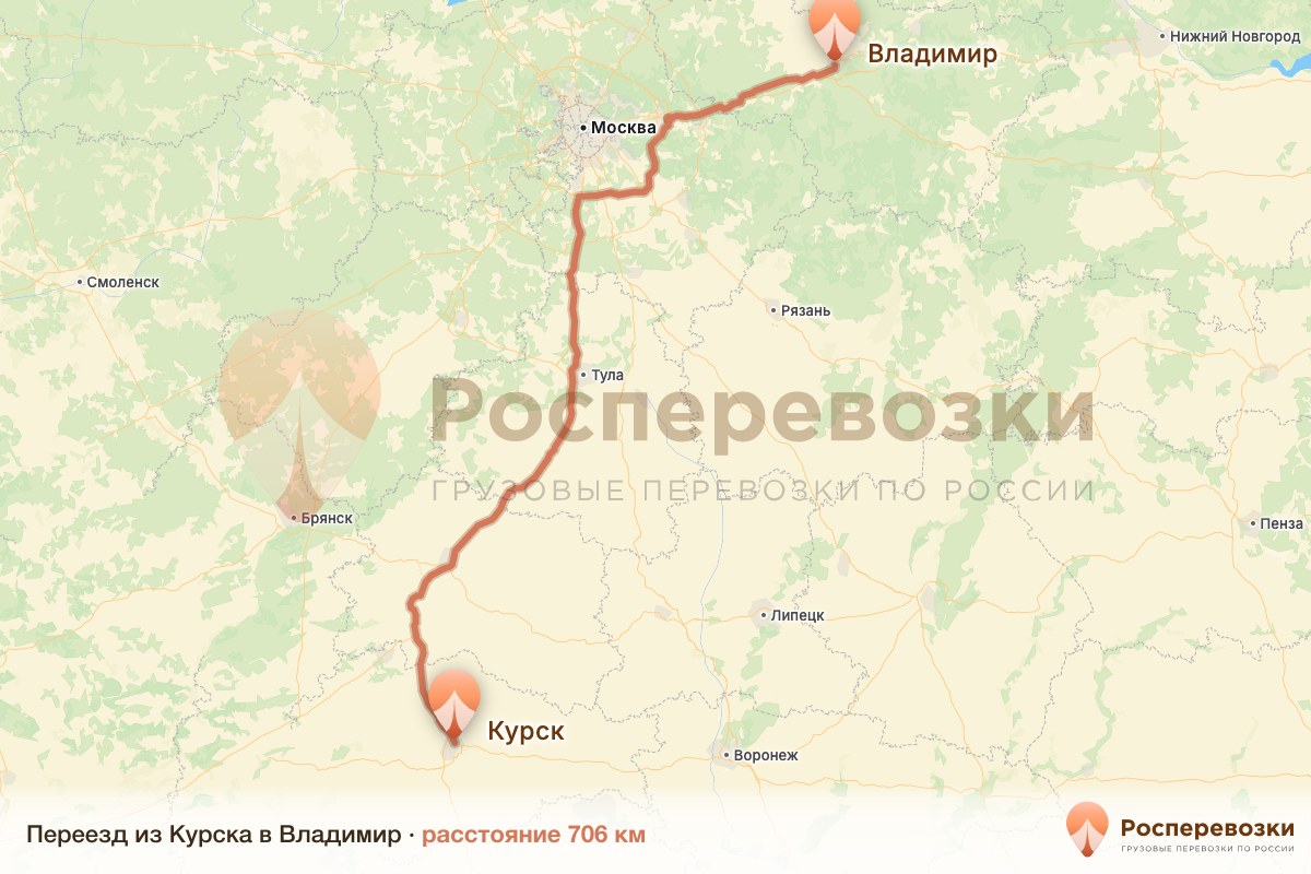 Переезд Курск Владимир