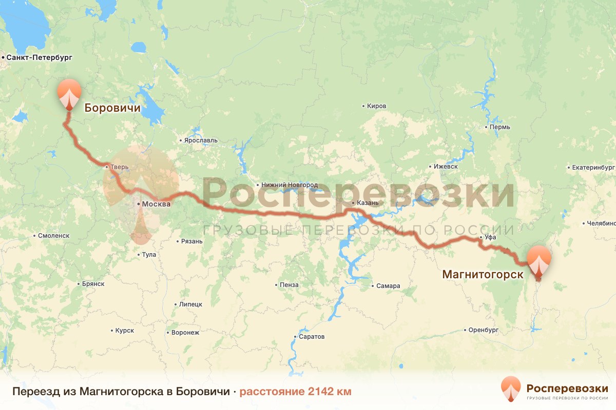 Переезд Магнитогорск Боровичи