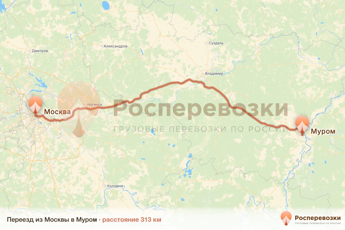 Переезд Москва Муром
