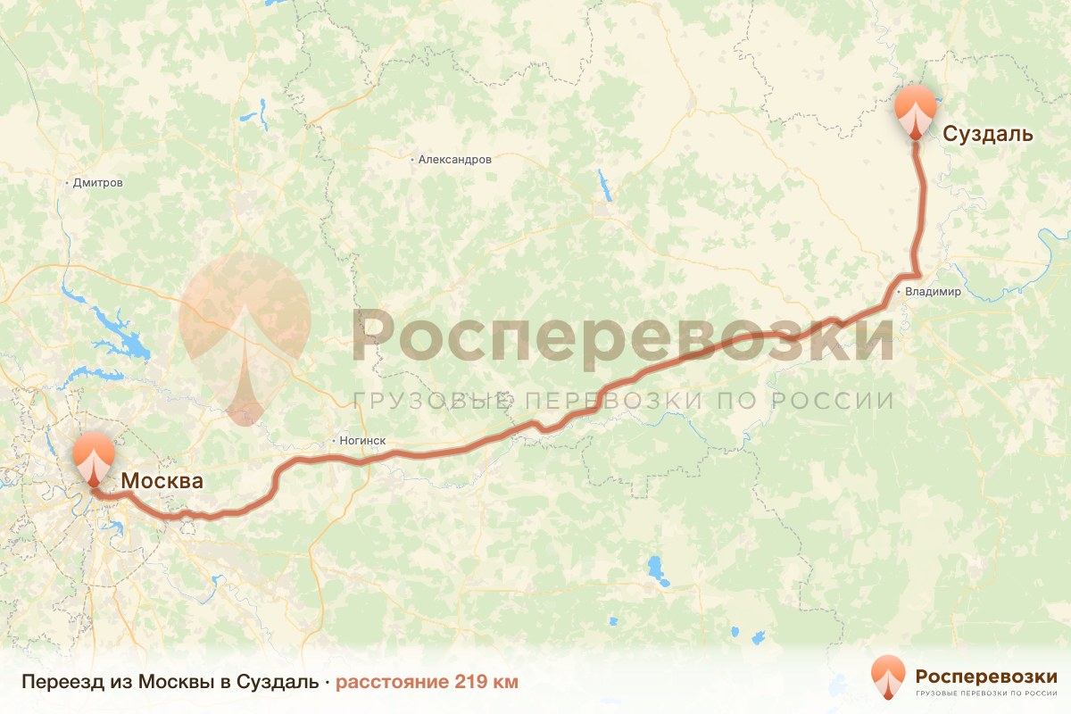 Переезд Москва Суздаль