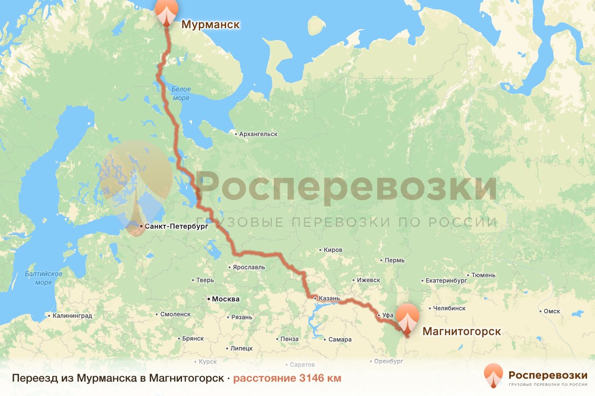Переезд Мурманск Магнитогорск