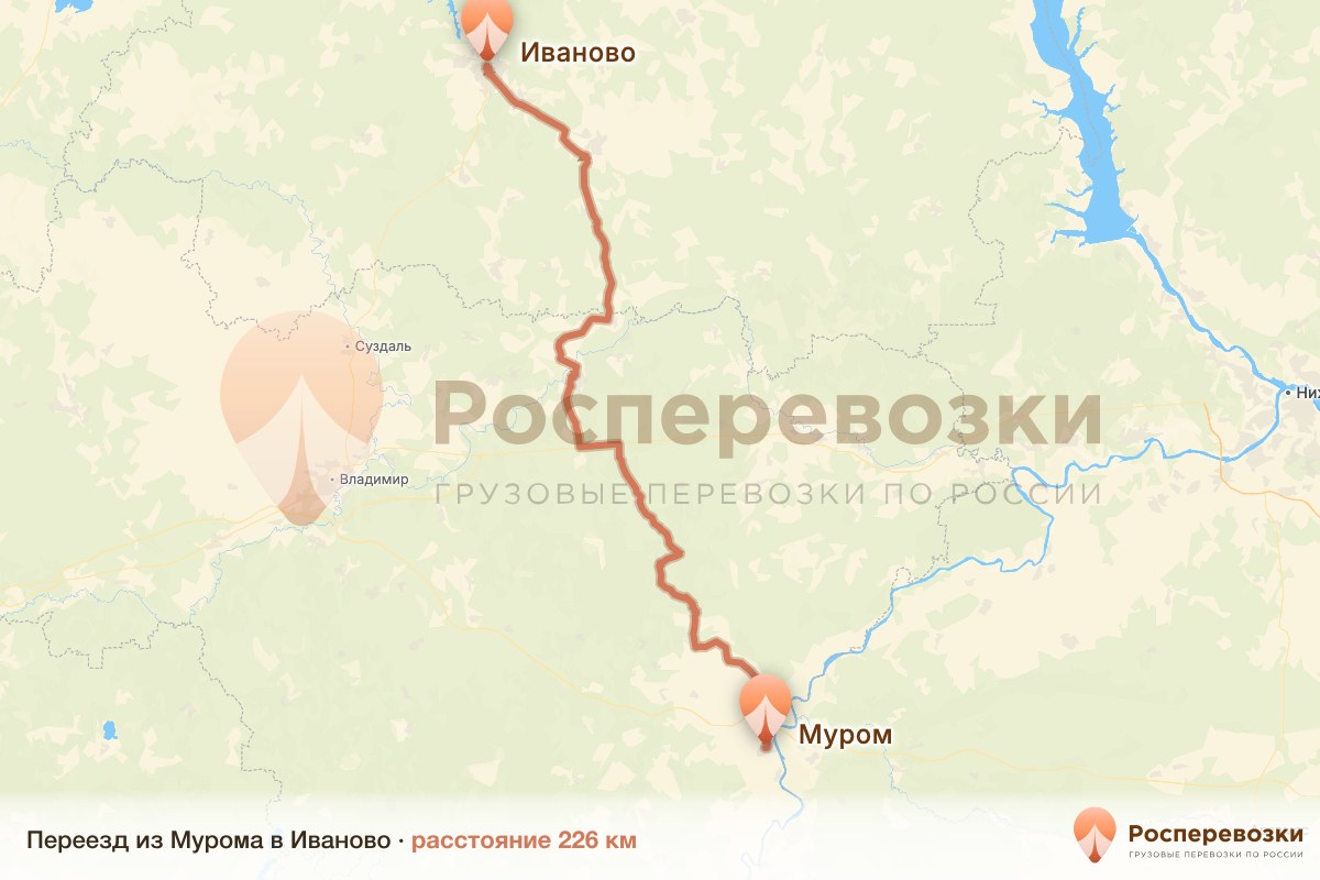 Переезд Муром Иваново