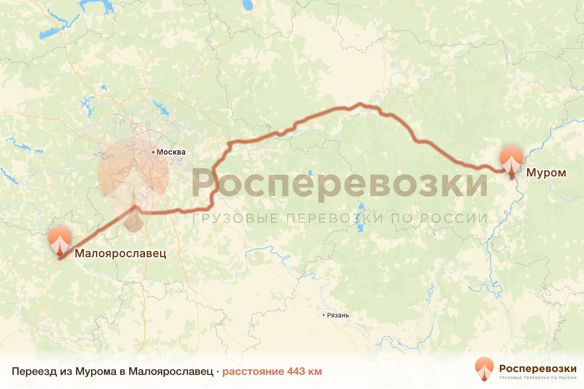 Переезд Муром Малоярославец
