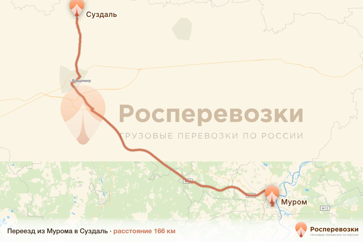 Переезд Муром Суздаль