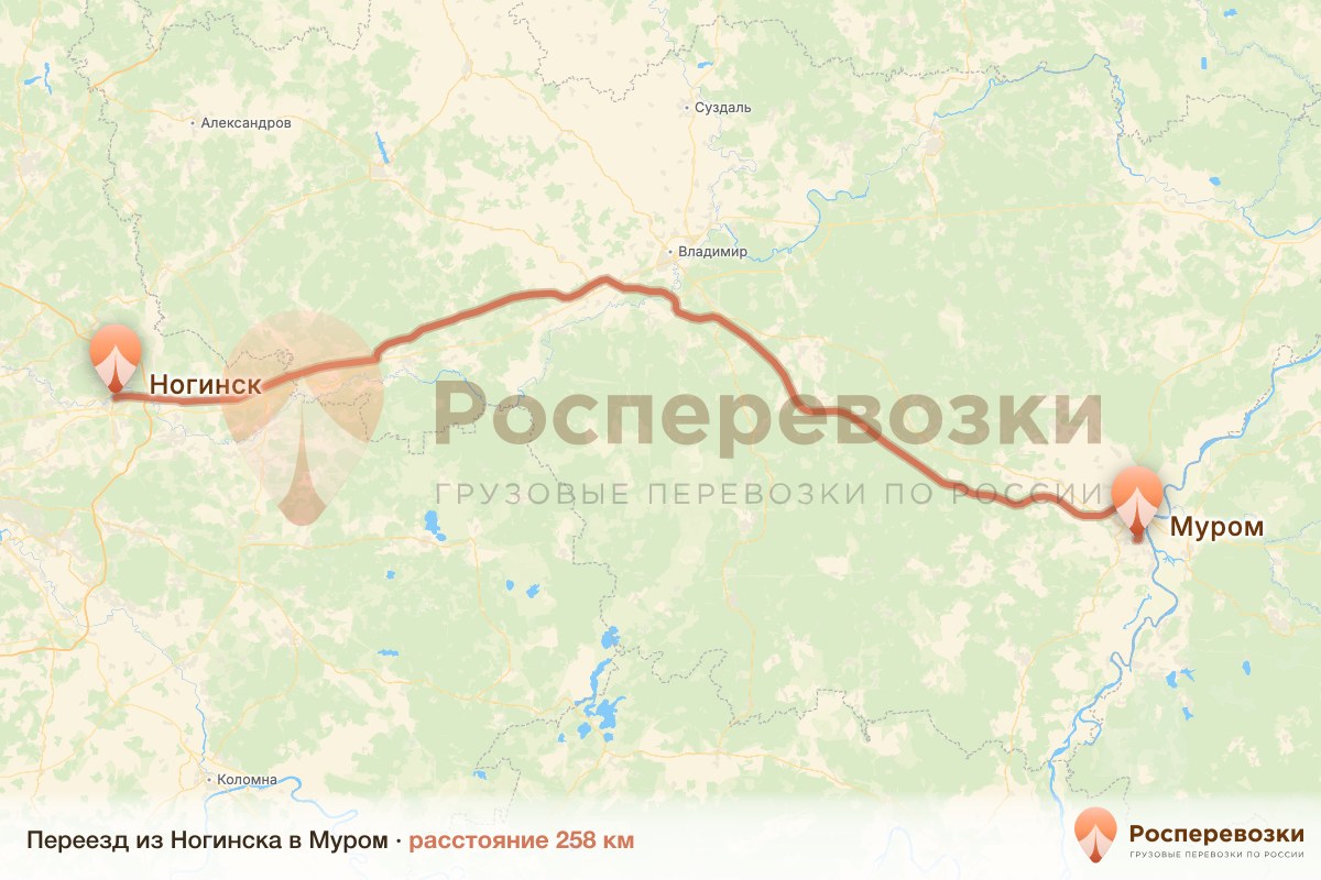 Переезд Ногинск Муром