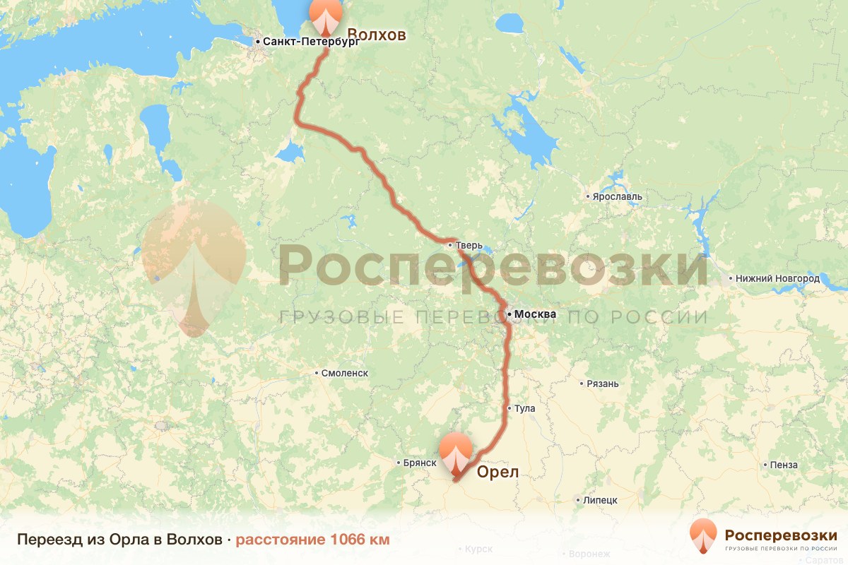 Переезд Орел Волхов