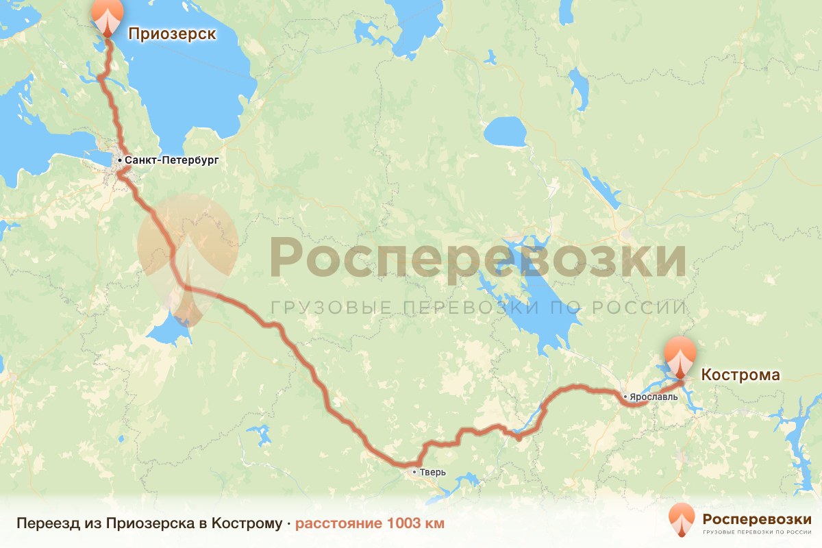 Переезд Приозерск Кострома