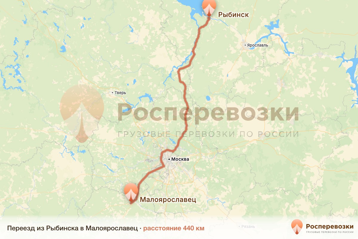 Переезд Рыбинск Малоярославец