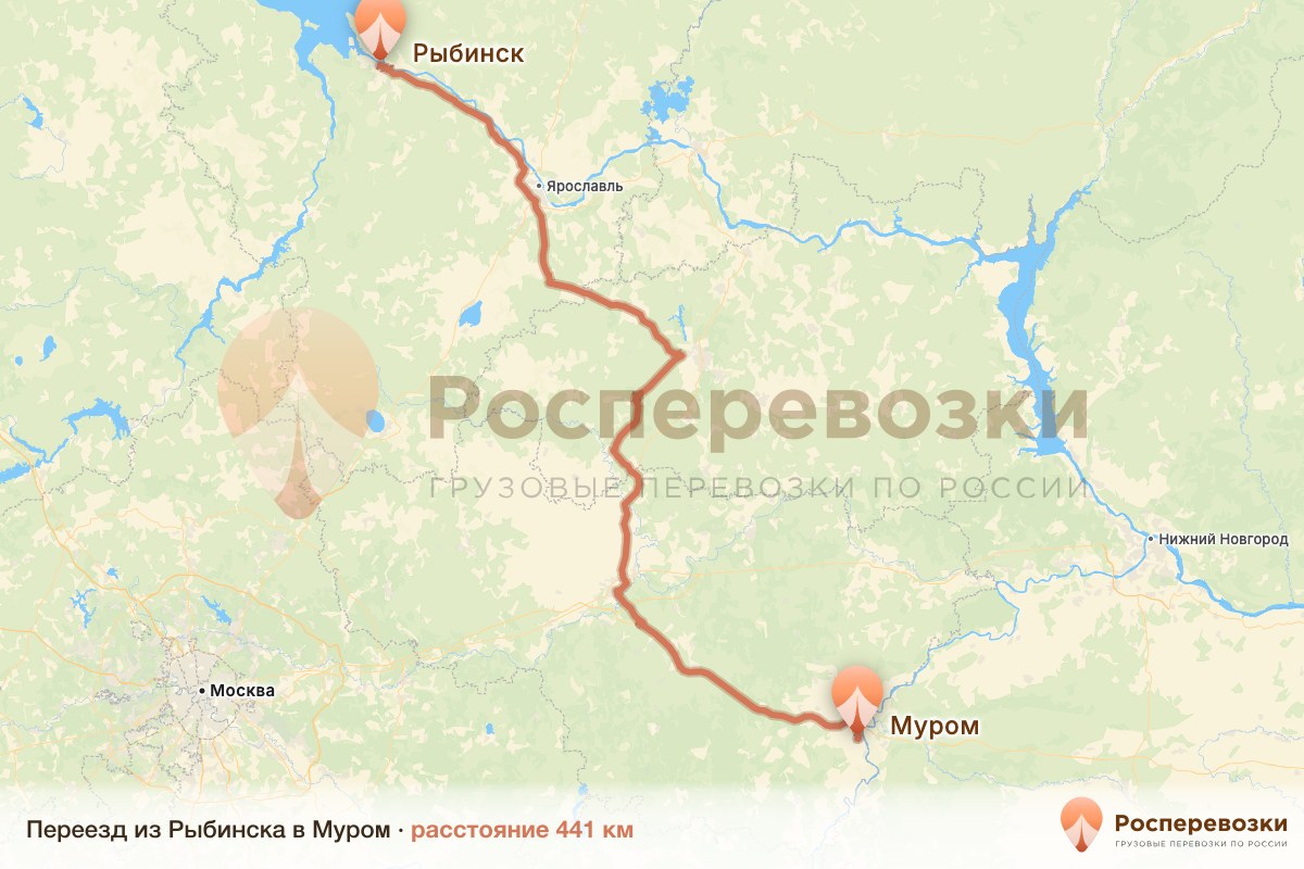 Переезд Рыбинск Муром