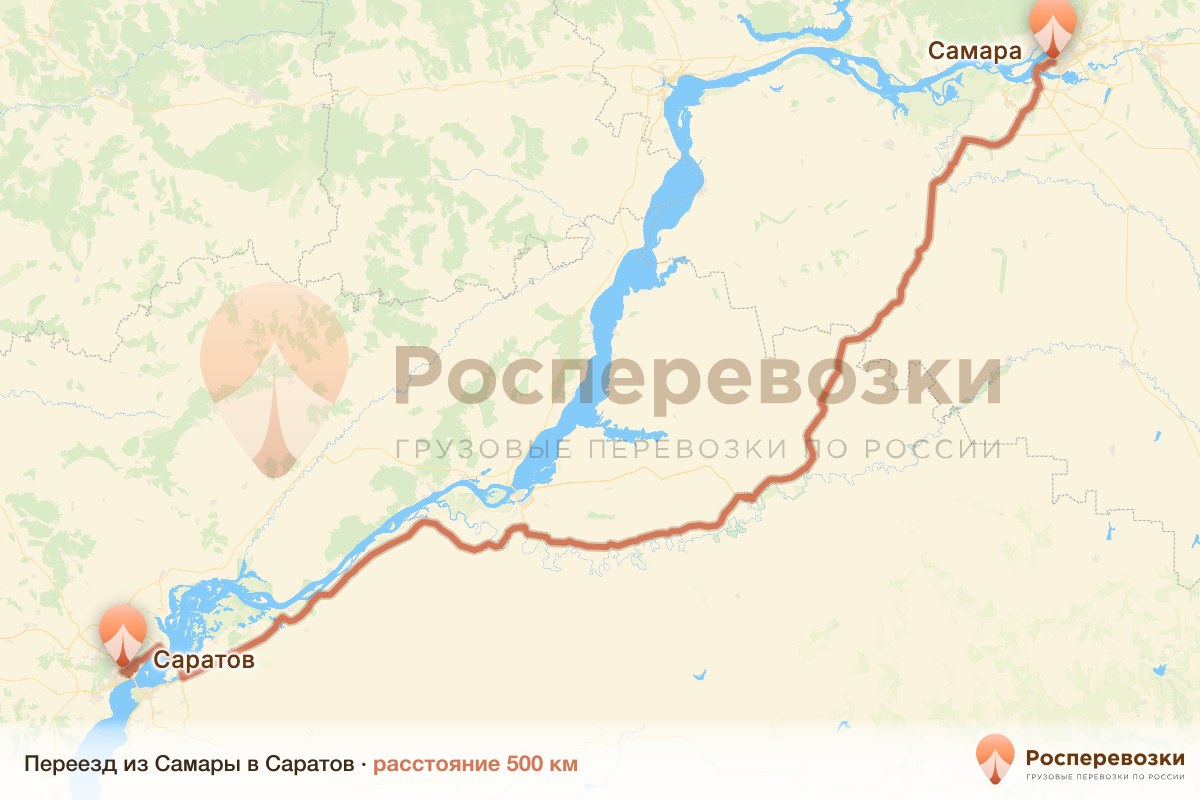 Переезд Самара Саратов