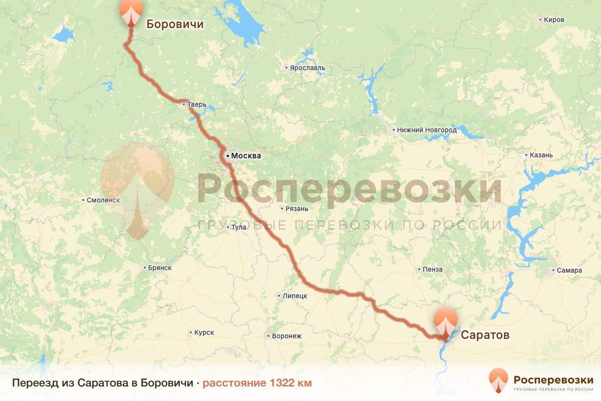 Переезд Саратов Боровичи