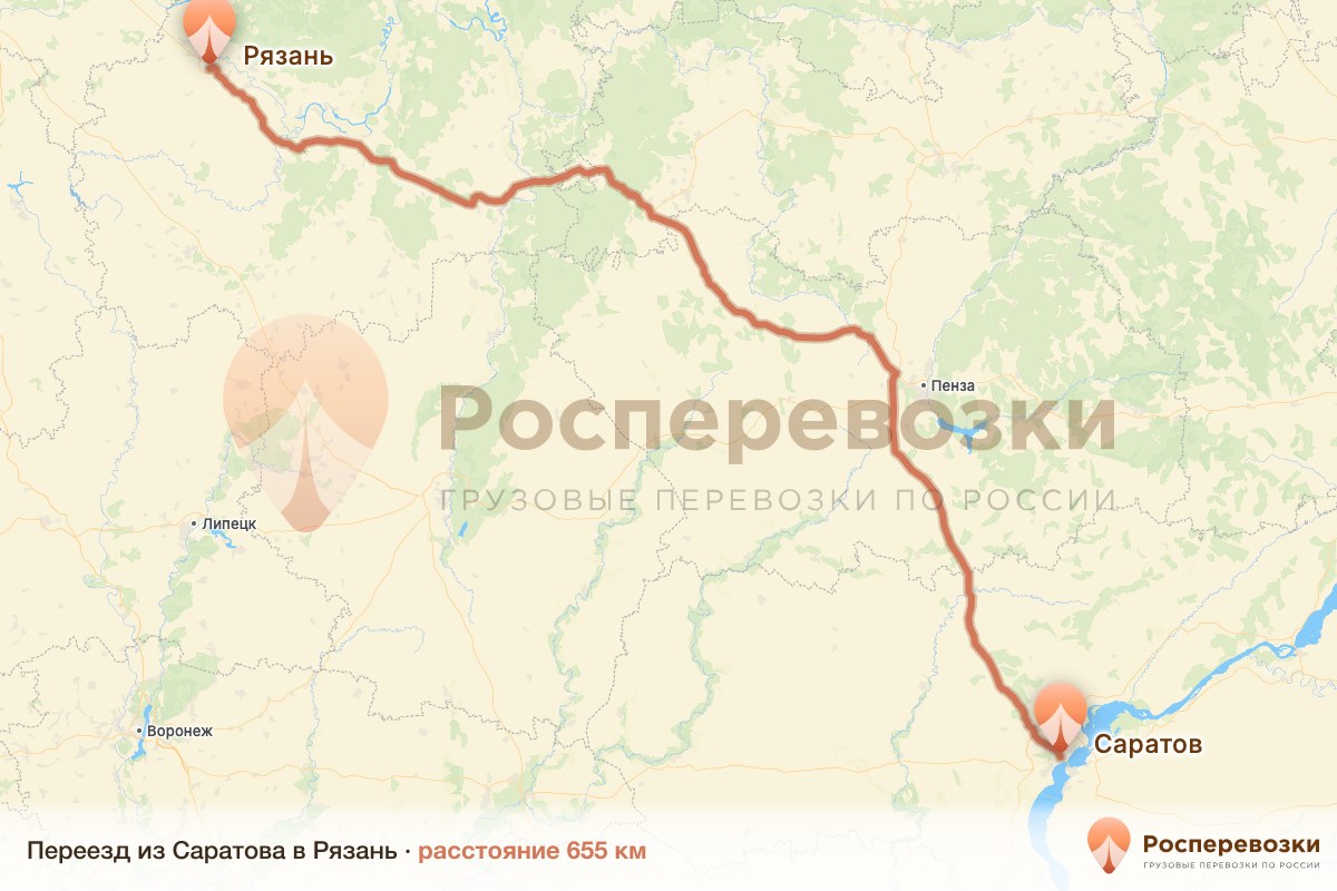 Переезд Саратов Рязань