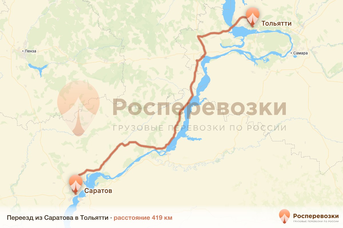 Переезд Саратов Тольятти