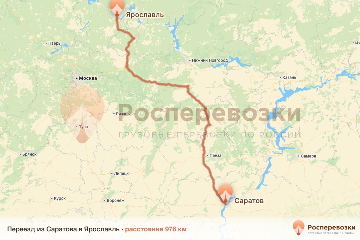 Переезд Саратов Ярославль