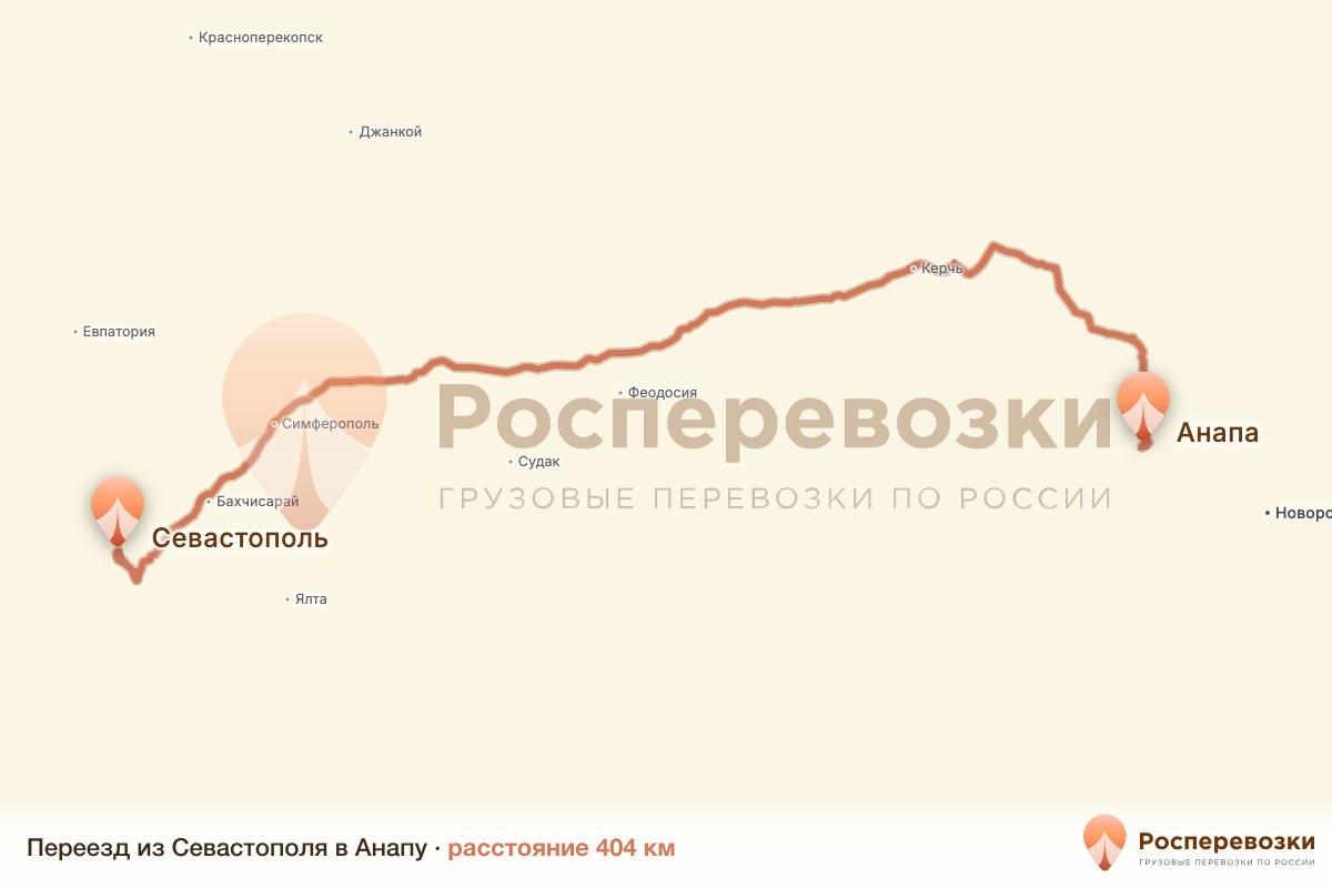Переезд Севастополь Анапа