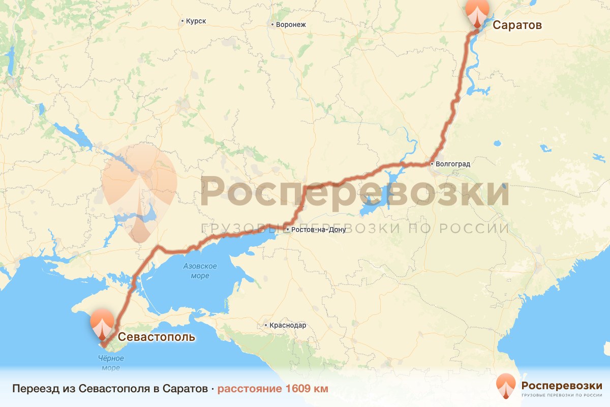 Переезд Севастополь Саратов