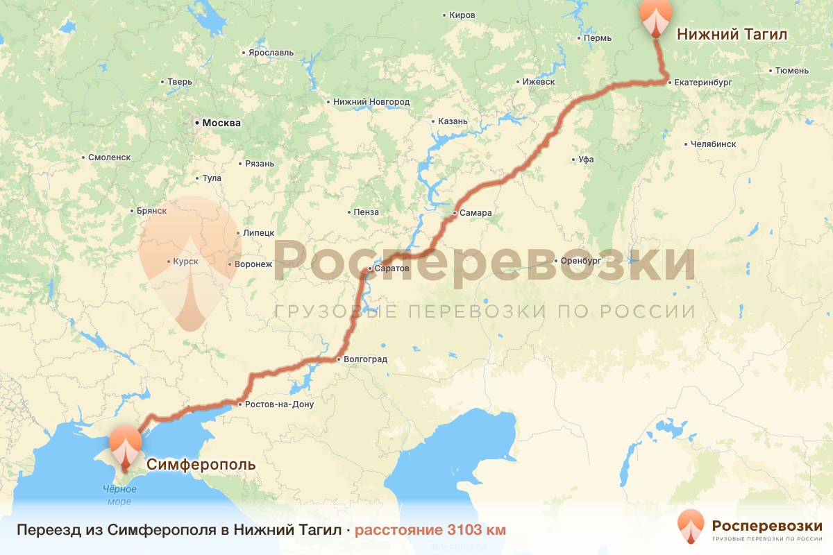 Переезд Симферополь Нижний Тагил