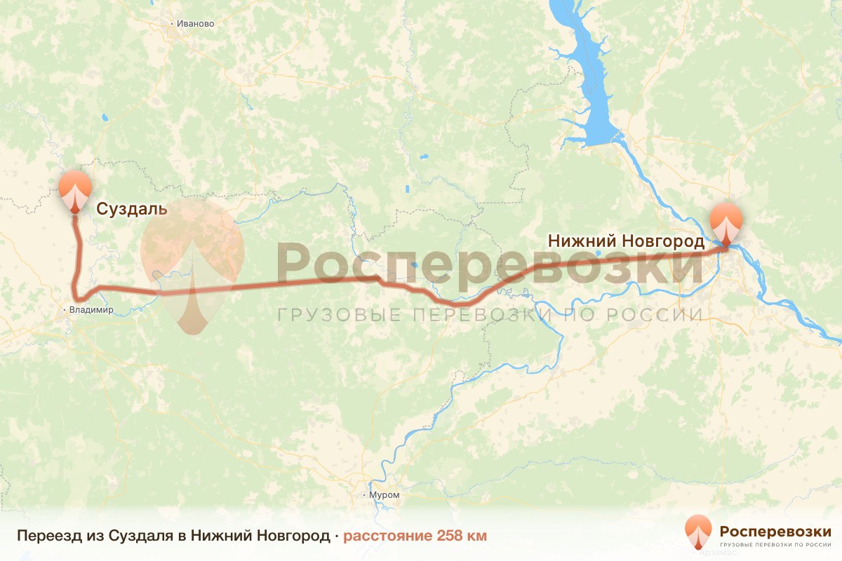 Переезд Суздаль Нижний Новгород