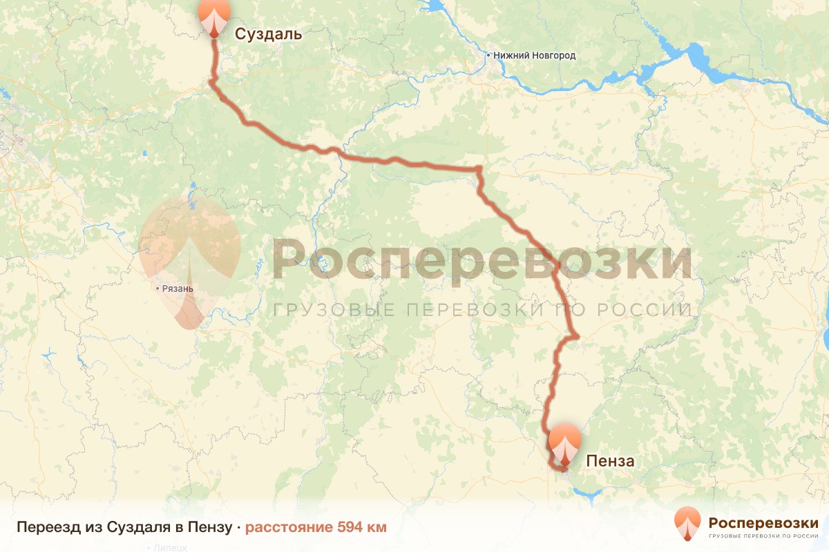 Переезд Суздаль Пенза