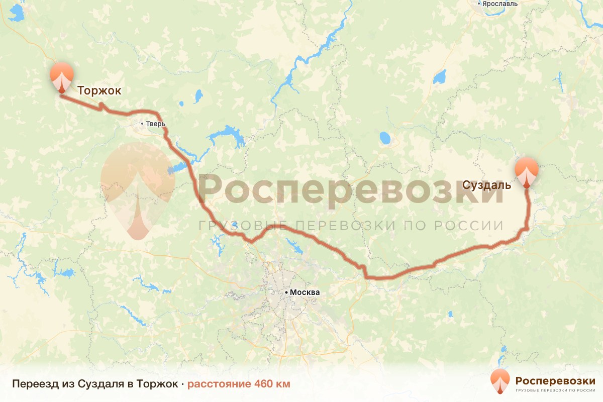 Переезд Суздаль Торжок