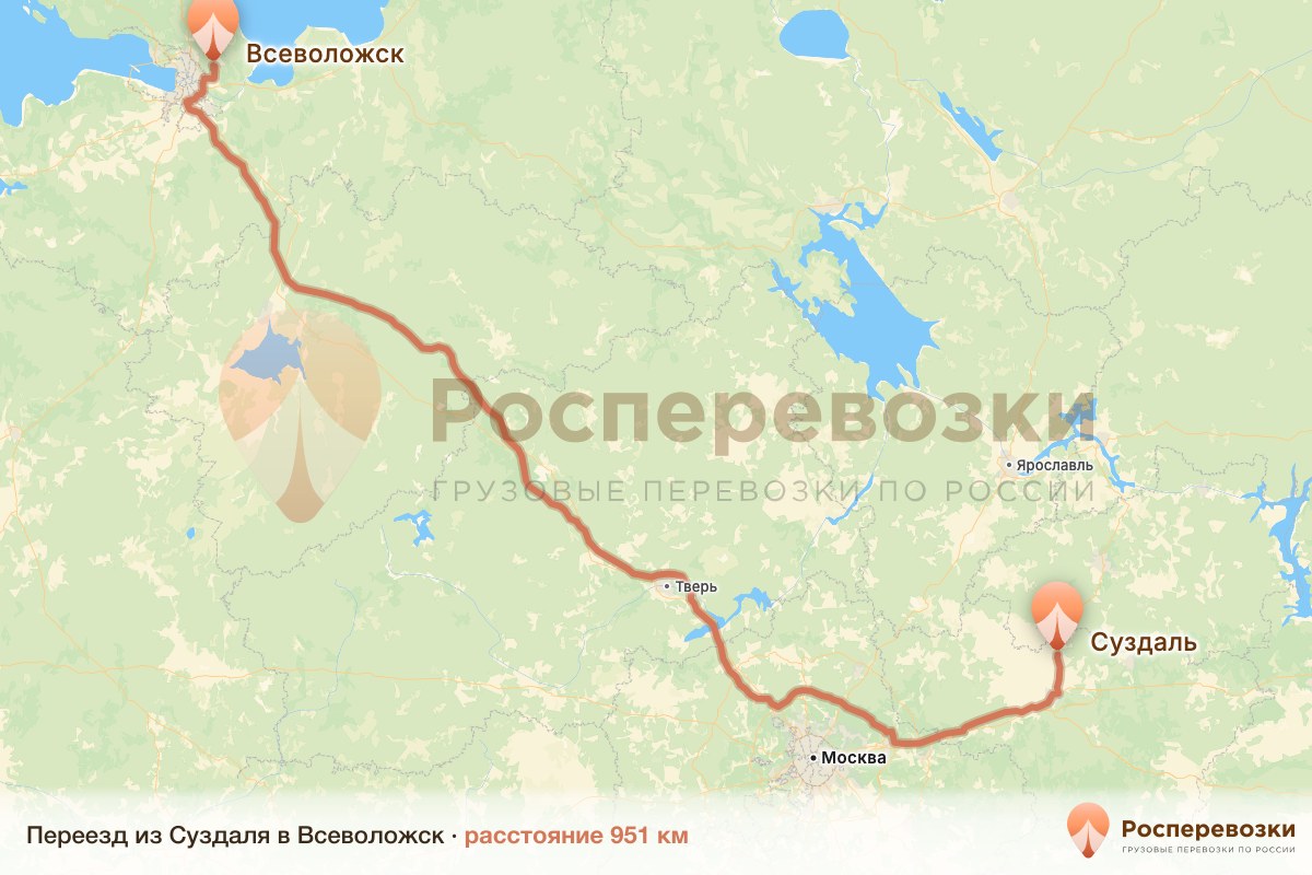 Переезд Суздаль Всеволожск