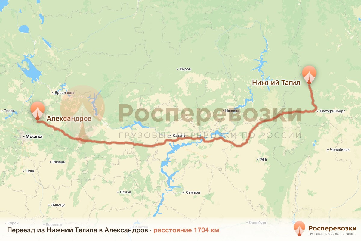 Переезд Нижний Тагил Александров
