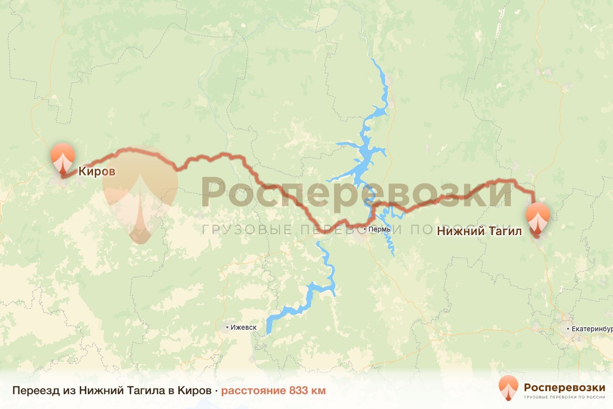 Переезд Нижний Тагил Киров