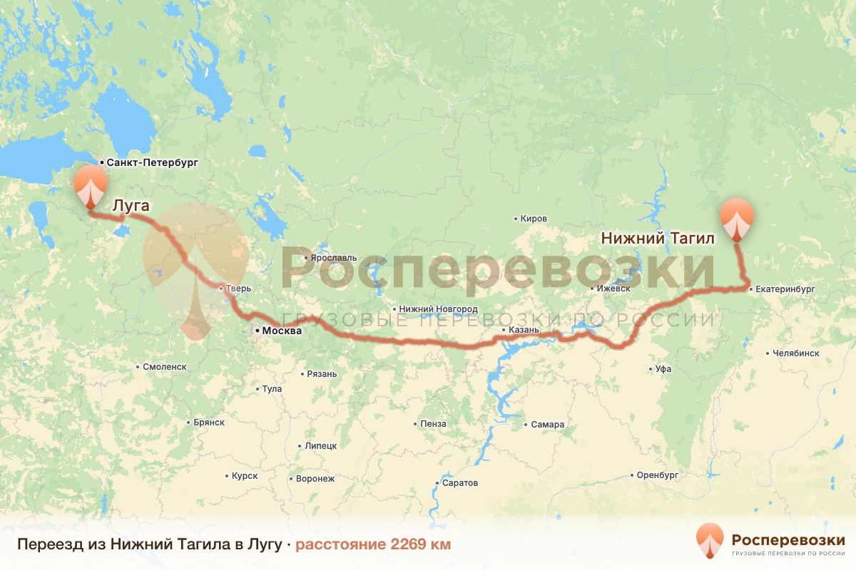 Переезд Нижний Тагил Луга