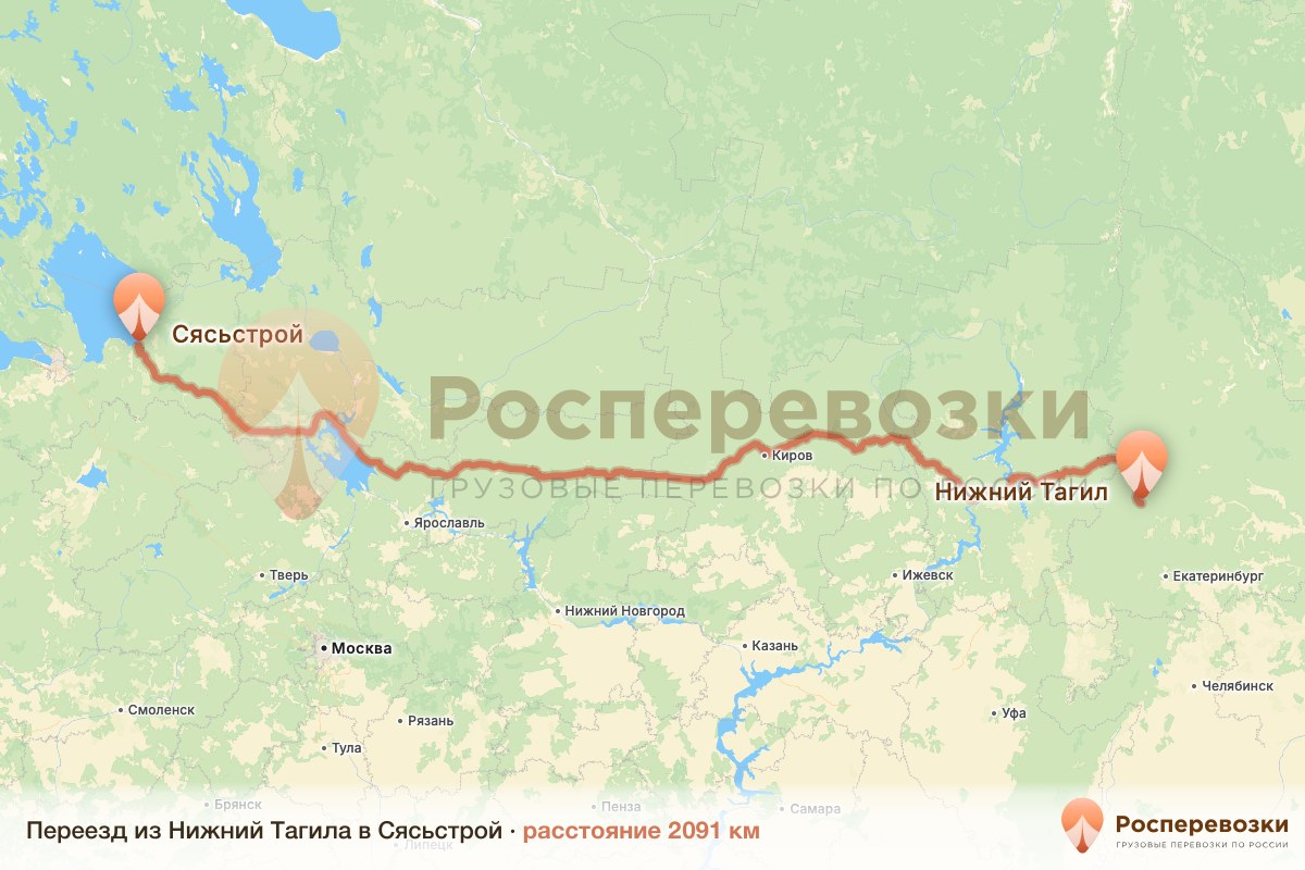 Переезд Нижний Тагил Сясьстрой